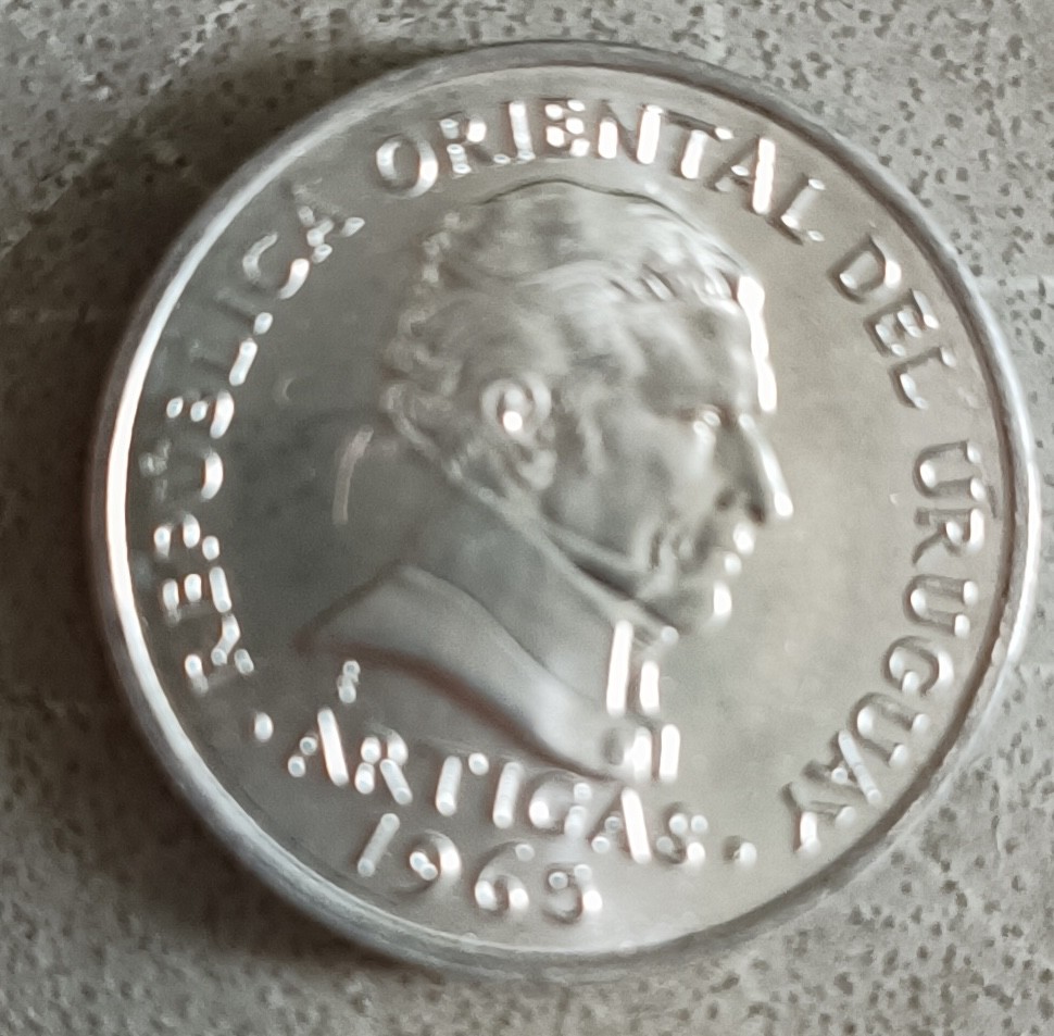 泡泡堂第二十三期  世界硬币邮票纪念章专场（全场20包邮） 乌拉圭1965年50c