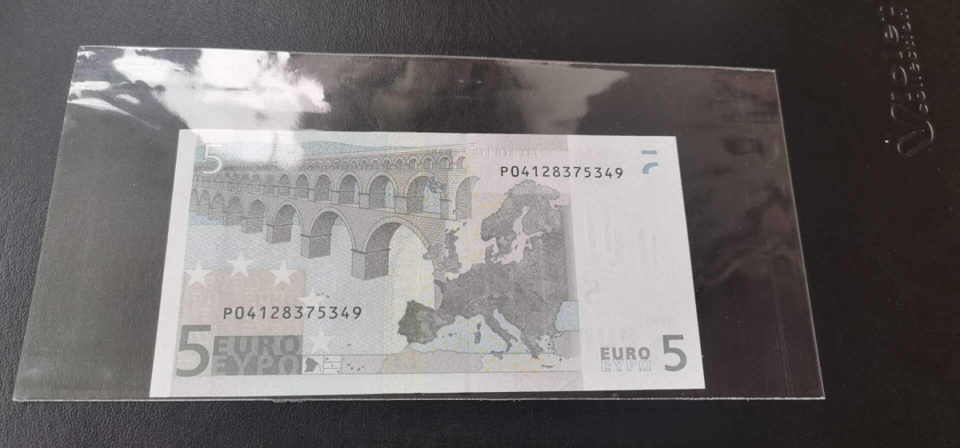 欧盟纸币Euro 一签5欧元纸币  P冠荷兰版（稀有F厂）全新UNC