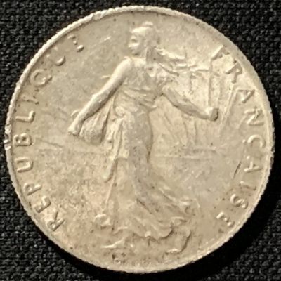 紫瑗钱币——第206期拍卖 - 法国 1916年 播种女神 50分 银币 2.5克 0.835银 UNC