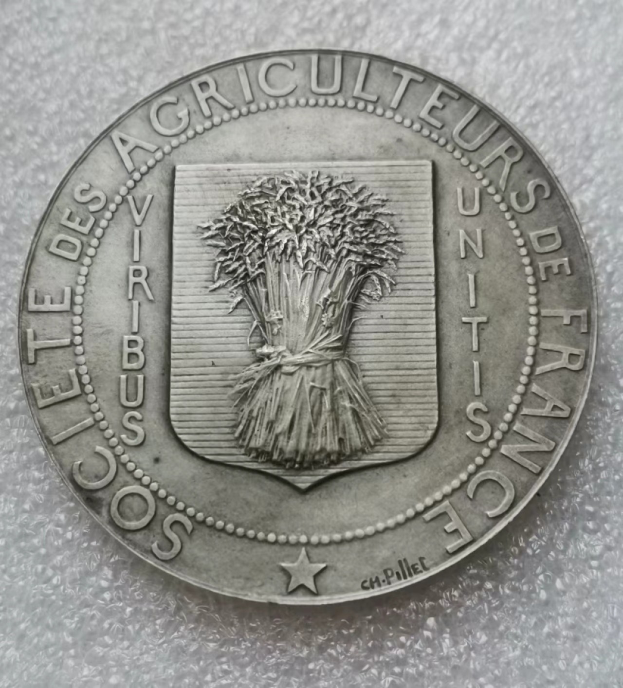 瓶子🏺第46期拍卖会 法国1900年左右农业部农业丰收纪念银章