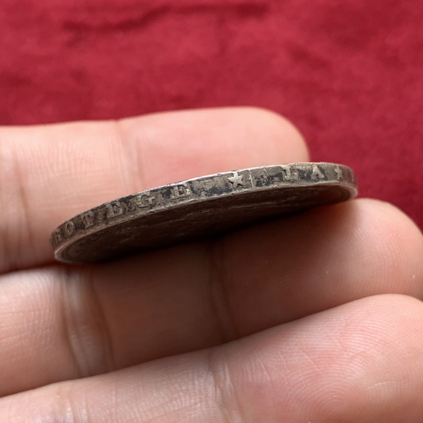 《竞宝斋》第71场-本周日，周一2场连拍（全场不限金额包邮） 法国 1873年 第三共和国 大力神 5法郎 银币 超浓郁酱彩包浆 味道不错