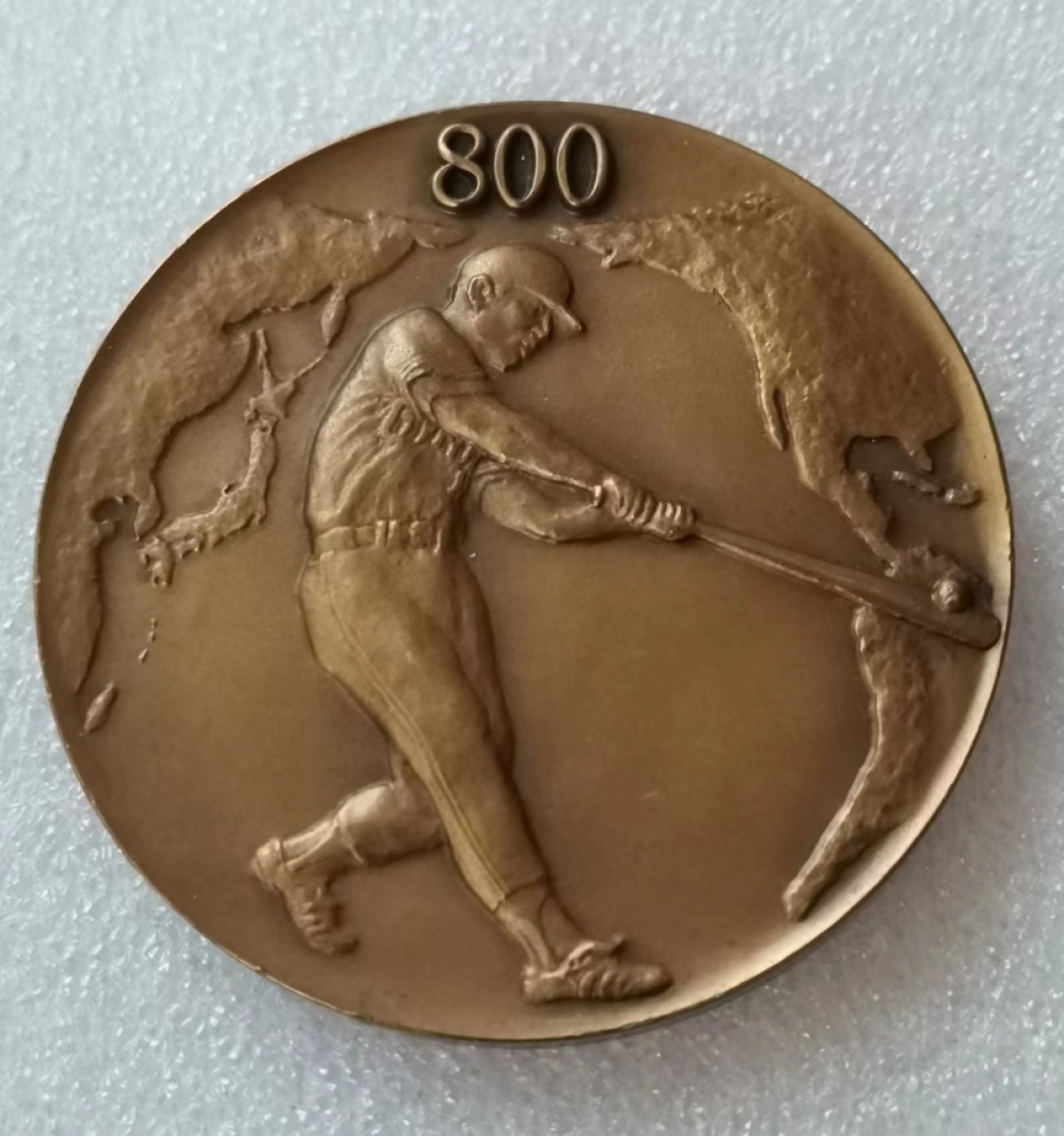 瓶子🏺第46期拍卖会 日本1978年超级巨星华裔王贞治800次本垒打纪念铜章