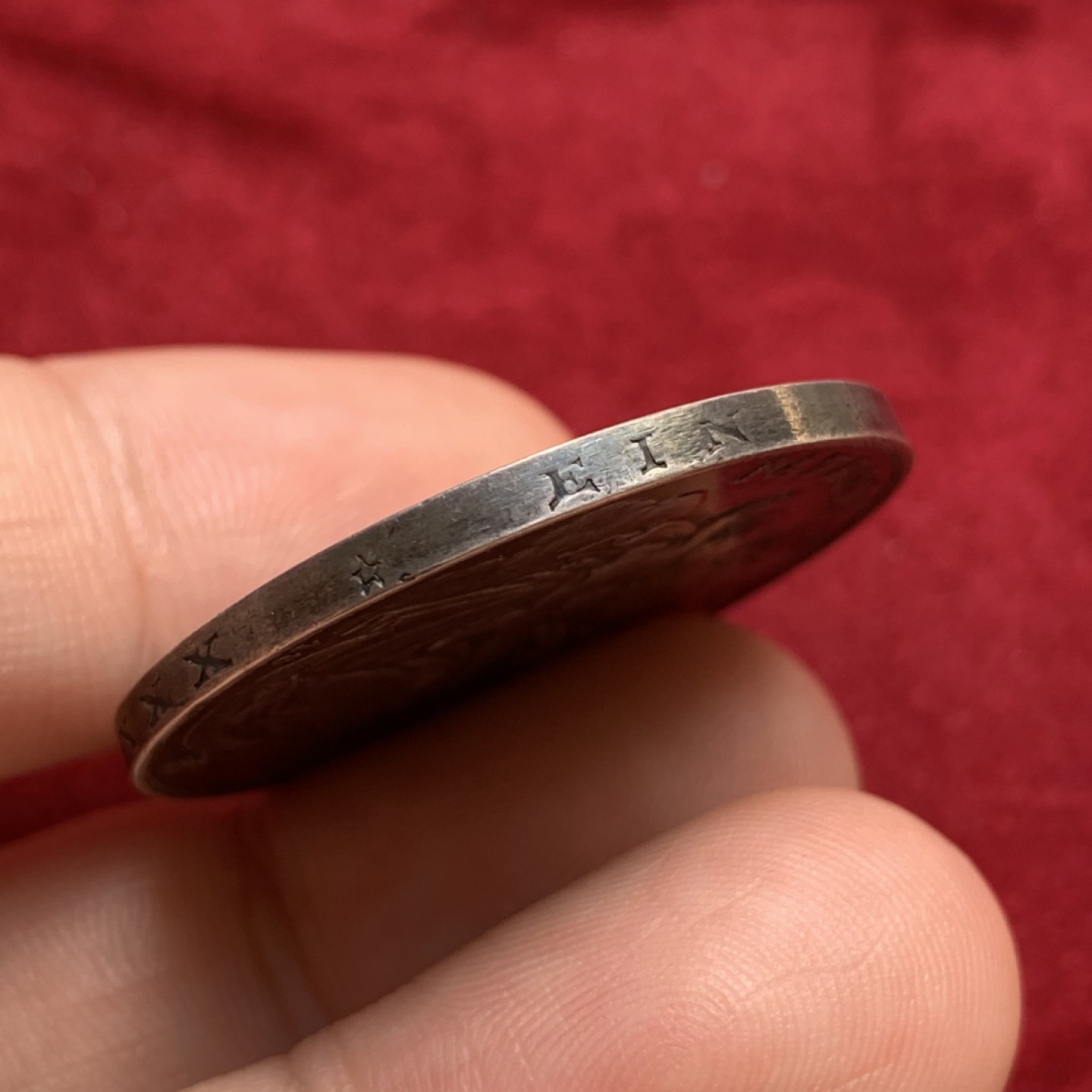 《竞宝斋》第71场-本周日，周一2场连拍（全场不限金额包邮） 1868年 德国 巴伐利亚 圣母抱婴 1泰勒银币