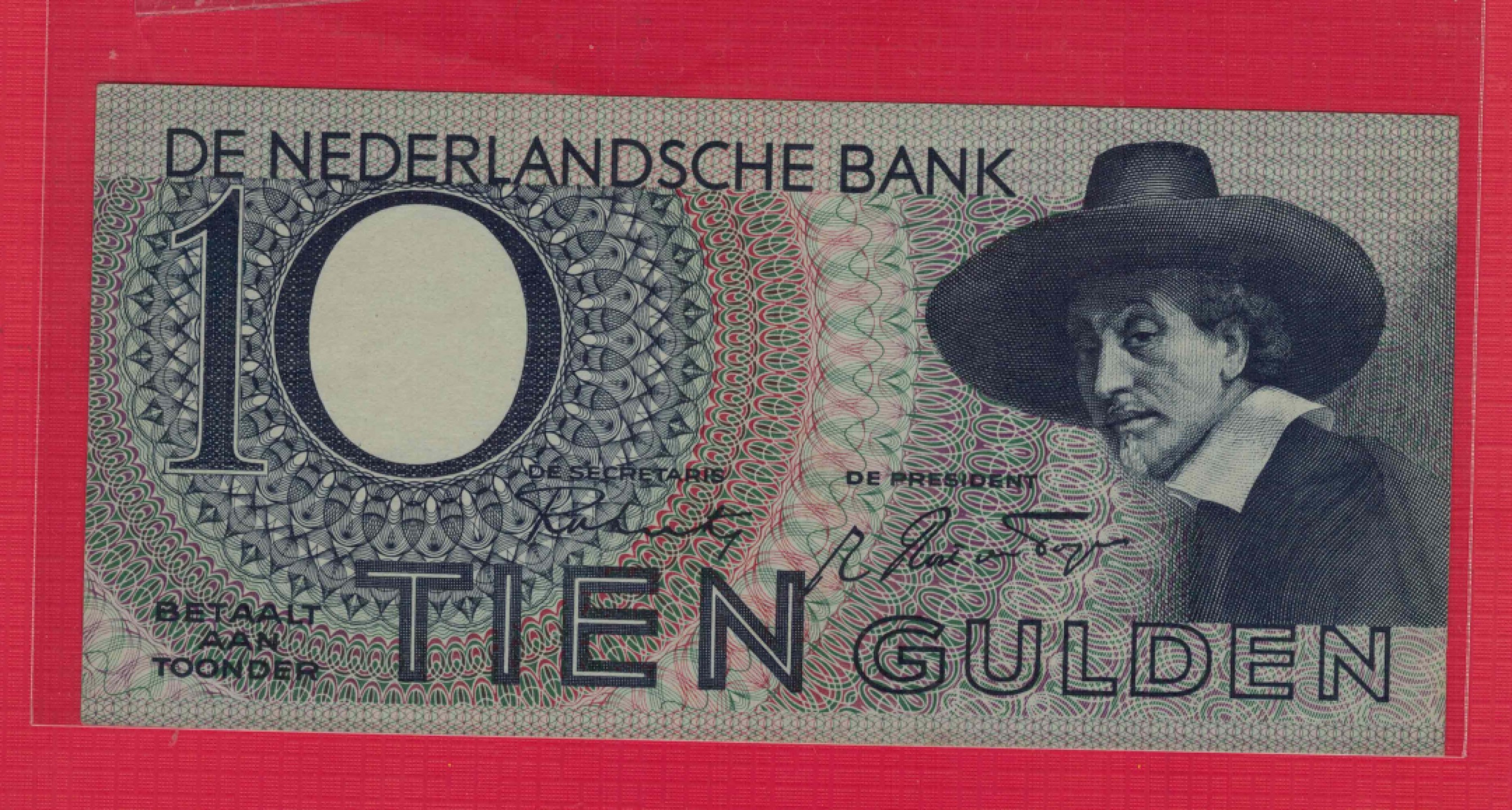 荷兰1944年10盾 实物如图 UNC  
