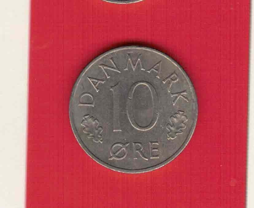 丹麦1973年10欧尔 实物如图     