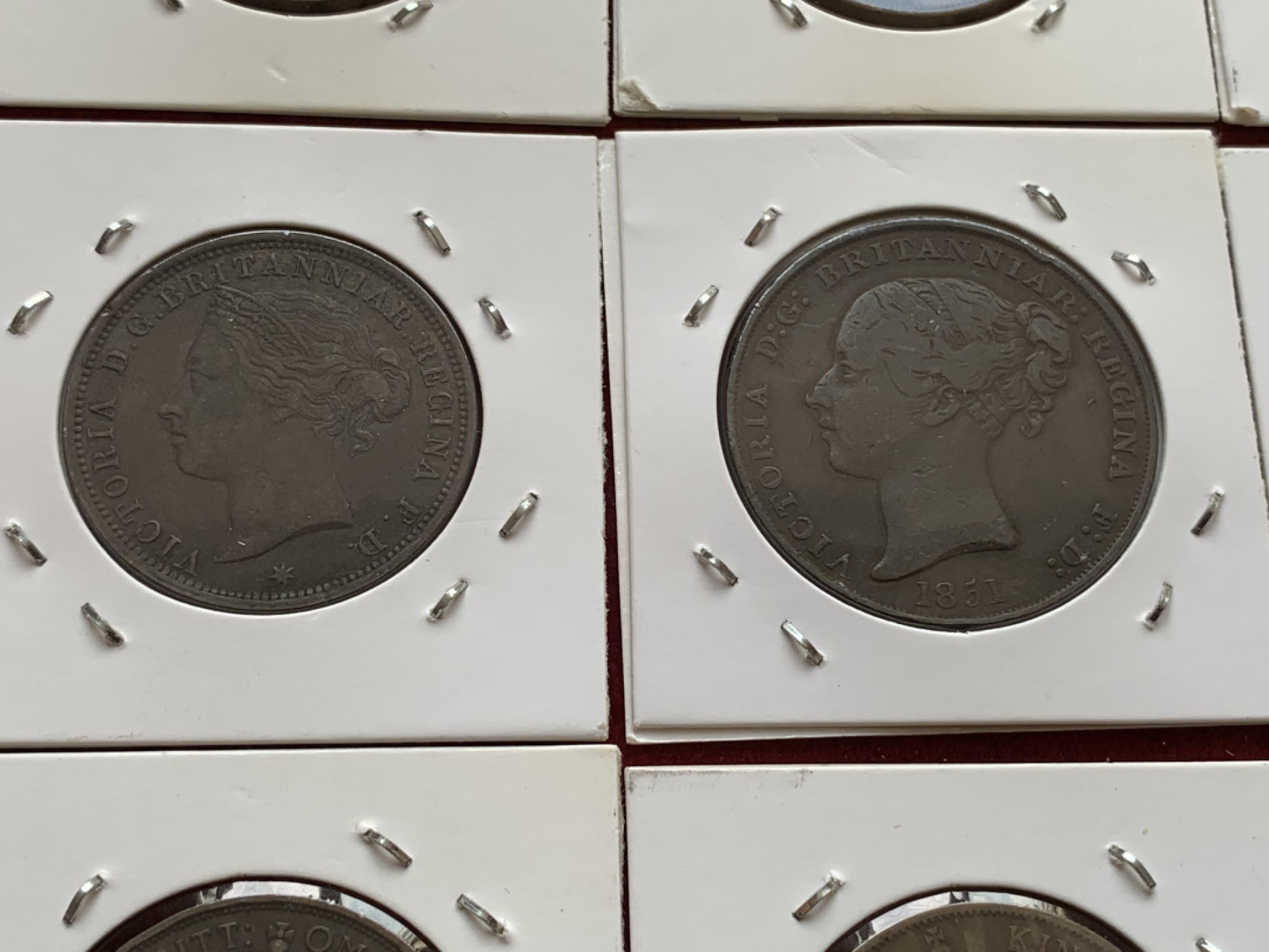 《竞宝斋》第71场-本周日，周一2场连拍（全场不限金额包邮） 英属泽西岛1便士大铜币12枚大全套！涵盖了维多利亚到伊丽莎白时期各品种，品相尚佳  凑齐非常困难，玩英属的必备。