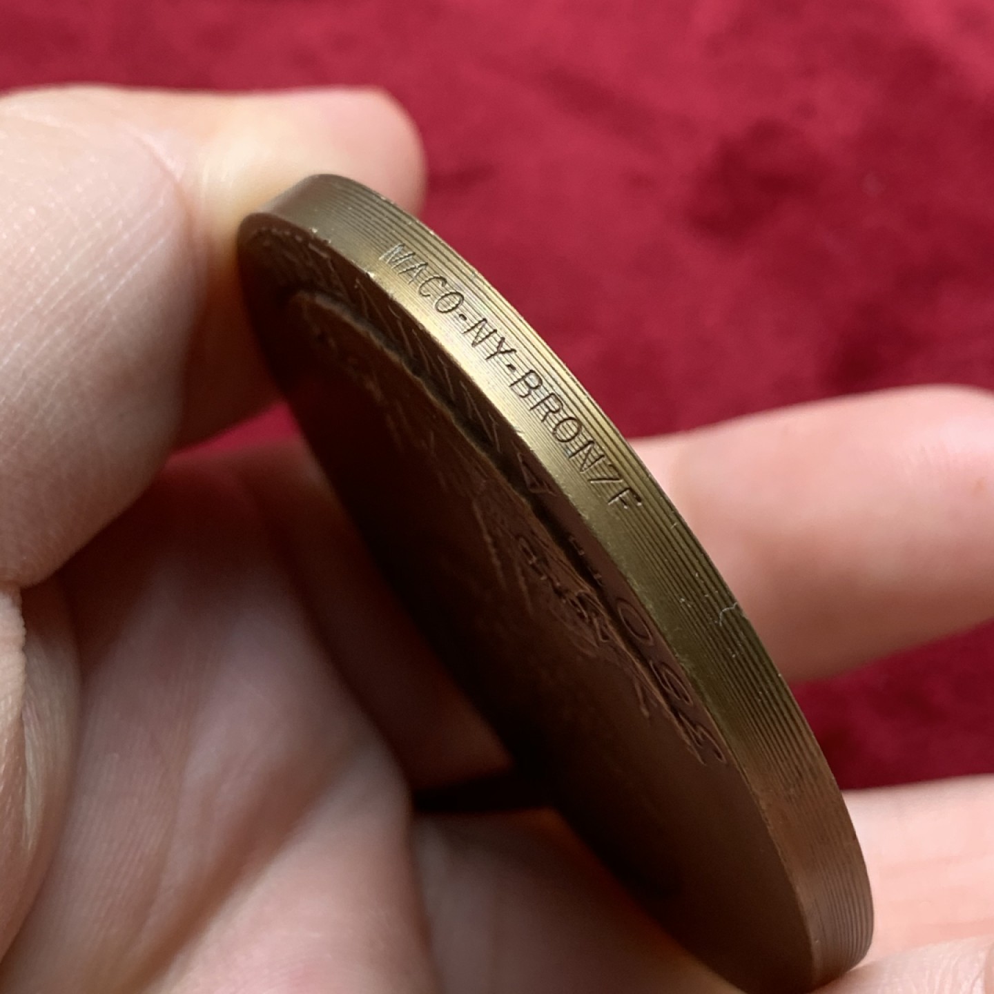 《竞宝斋》第71场-本周日，周一2场连拍（全场不限金额包邮） 1973年 350周年 纪念铜章 美国制作