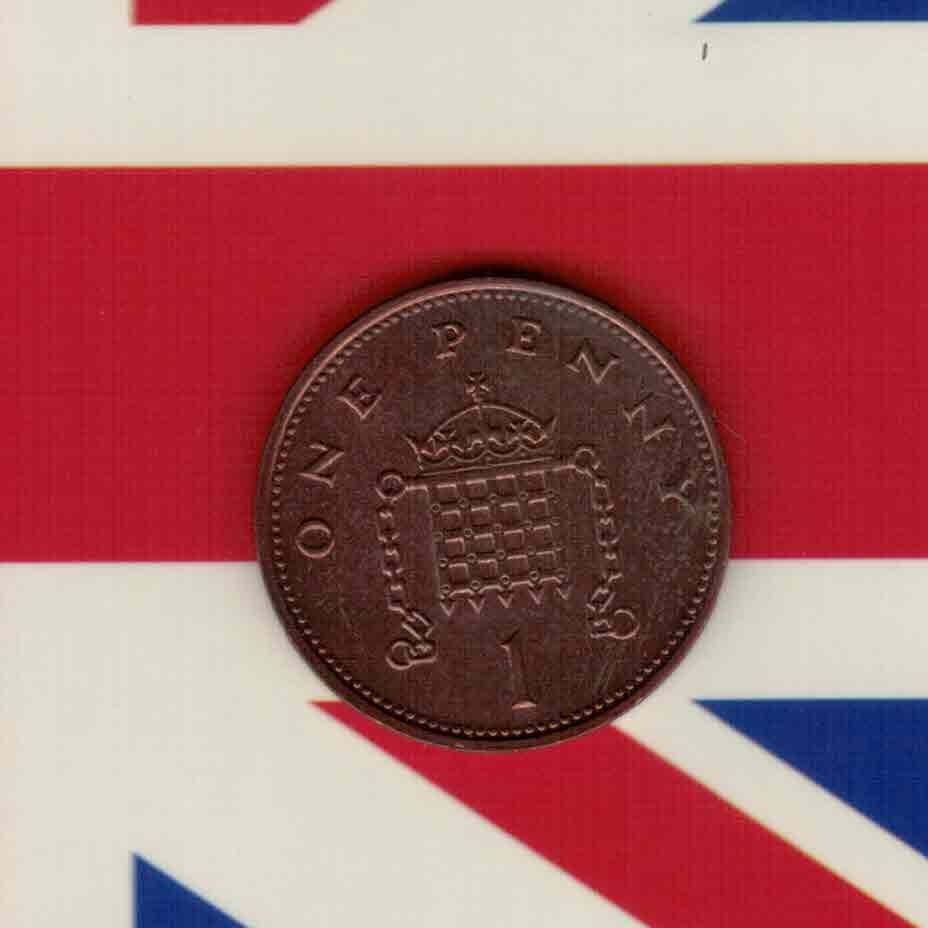 英国1996年1便士 实物如图