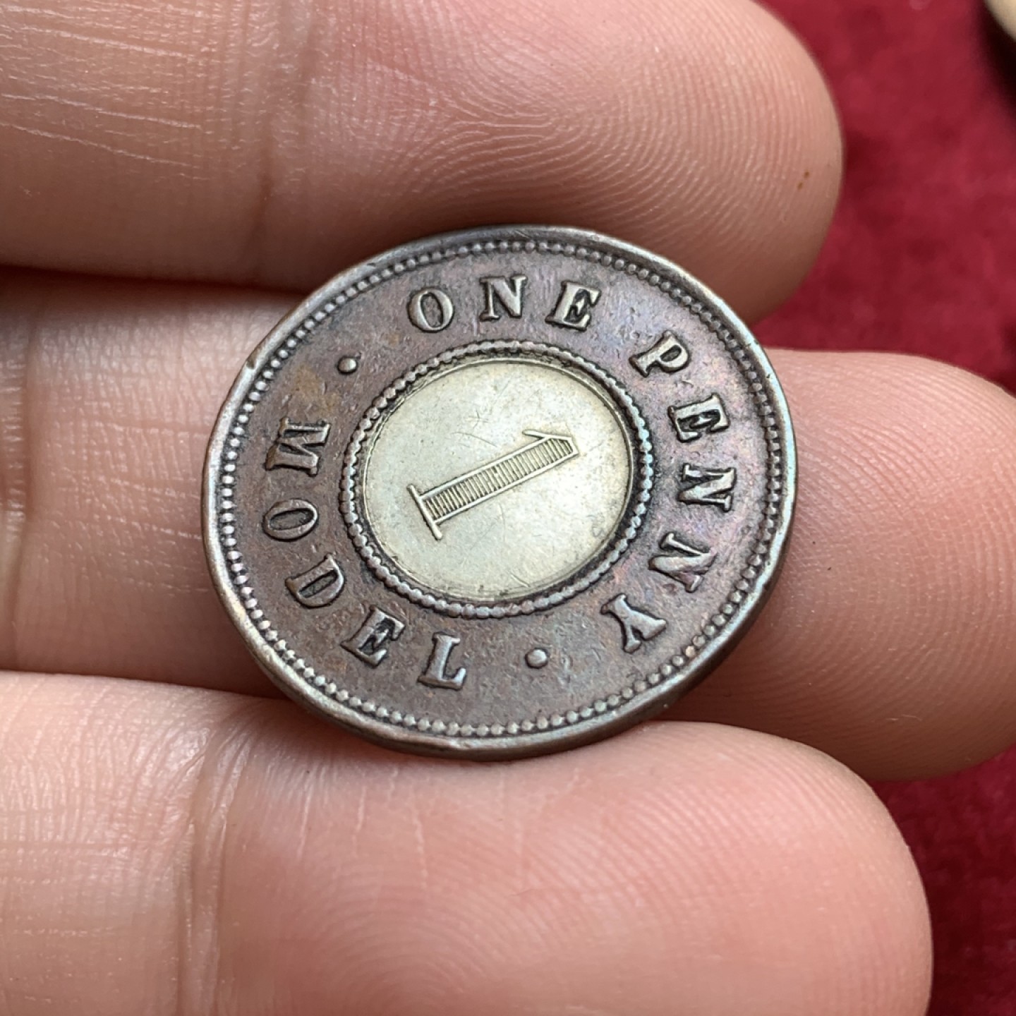 《竞宝斋》第71场-本周日，周一2场连拍（全场不限金额包邮） 英国 1848年 维多利亚女王时期双色1便士 细节非常不错