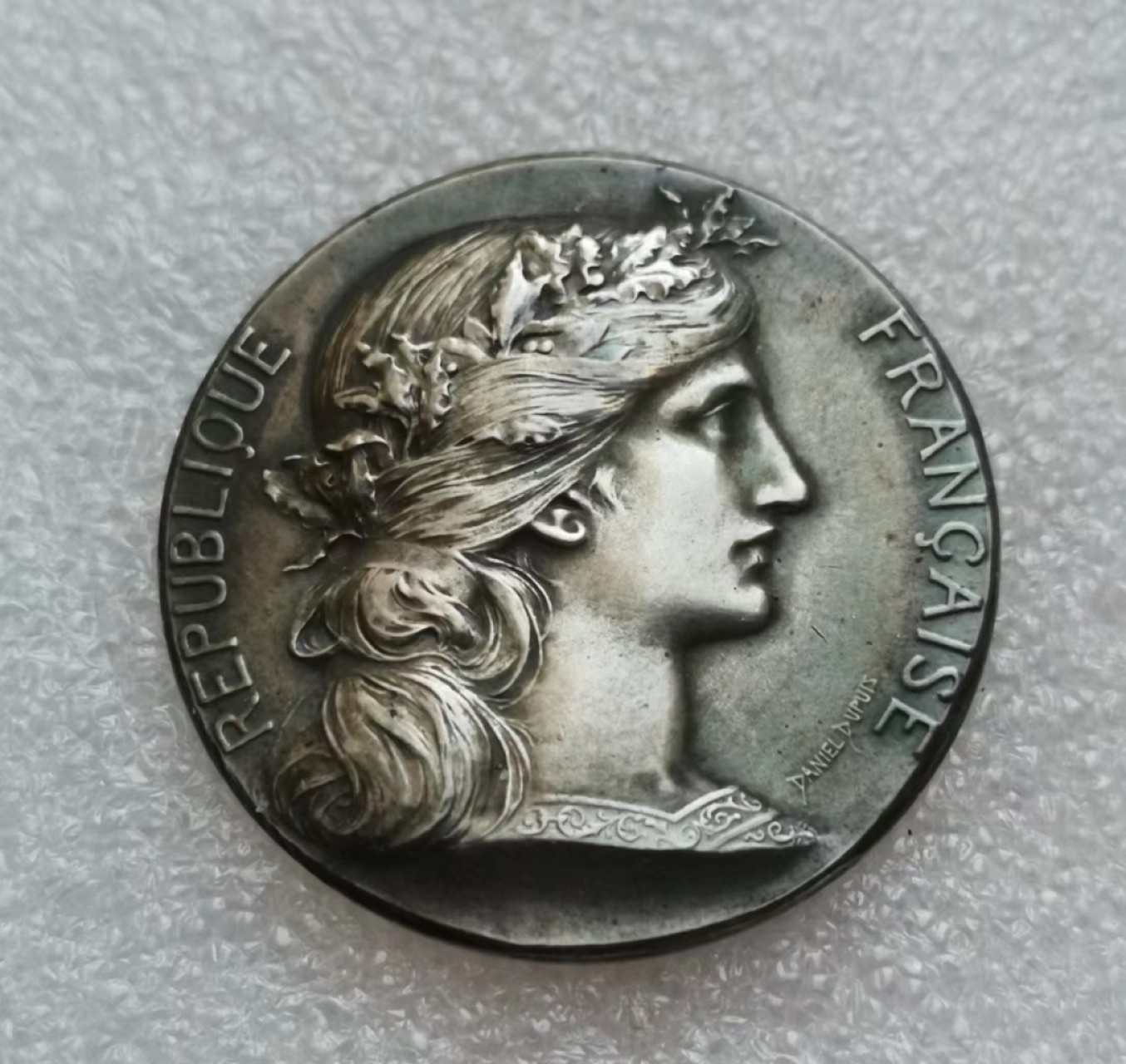 瓶子🏺第46期拍卖会 法国19世纪花环玛丽安娜农业部银章