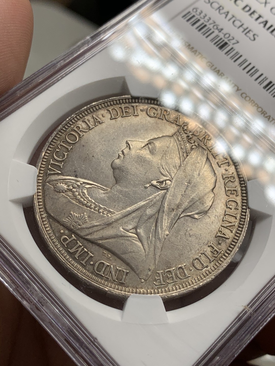 《竞宝斋》第71场-本周日，周一2场连拍（全场不限金额包邮） NGC-UNCD 英国1897年 马剑 细节好 状态佳，具体见图