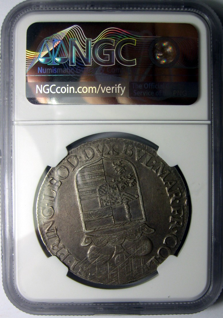 NGC-AUD神罗列日采邑主教区1678,patagon银币(和泰勒银币差不多,40mm), DAV-4294, Maximilian Henry马克西米利安.亨利