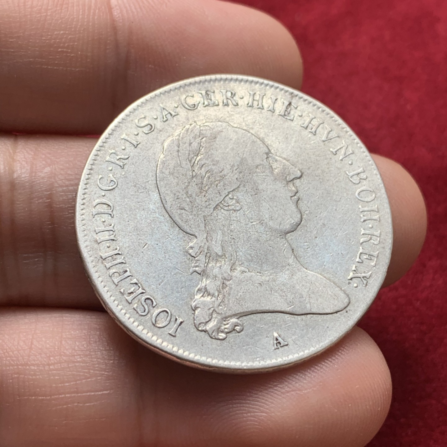 《竞宝斋》第71场-本周日，周一2场连拍（全场不限金额包邮） 1790年 奥属尼德兰 弗朗茨二世 1/2泰勒银币 一般见到都为泰勒