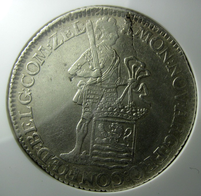 NGC-AUD荷兰银币,1774泽兰武士执剑杜卡特大银币,DAV-1848