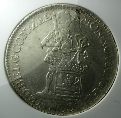 NGC-AUD荷兰银币,1774泽兰武士执剑杜卡特大银币,DAV-1848 - NGC-AUD荷兰银币,1774泽兰武士执剑杜卡特大银币,DAV-1848