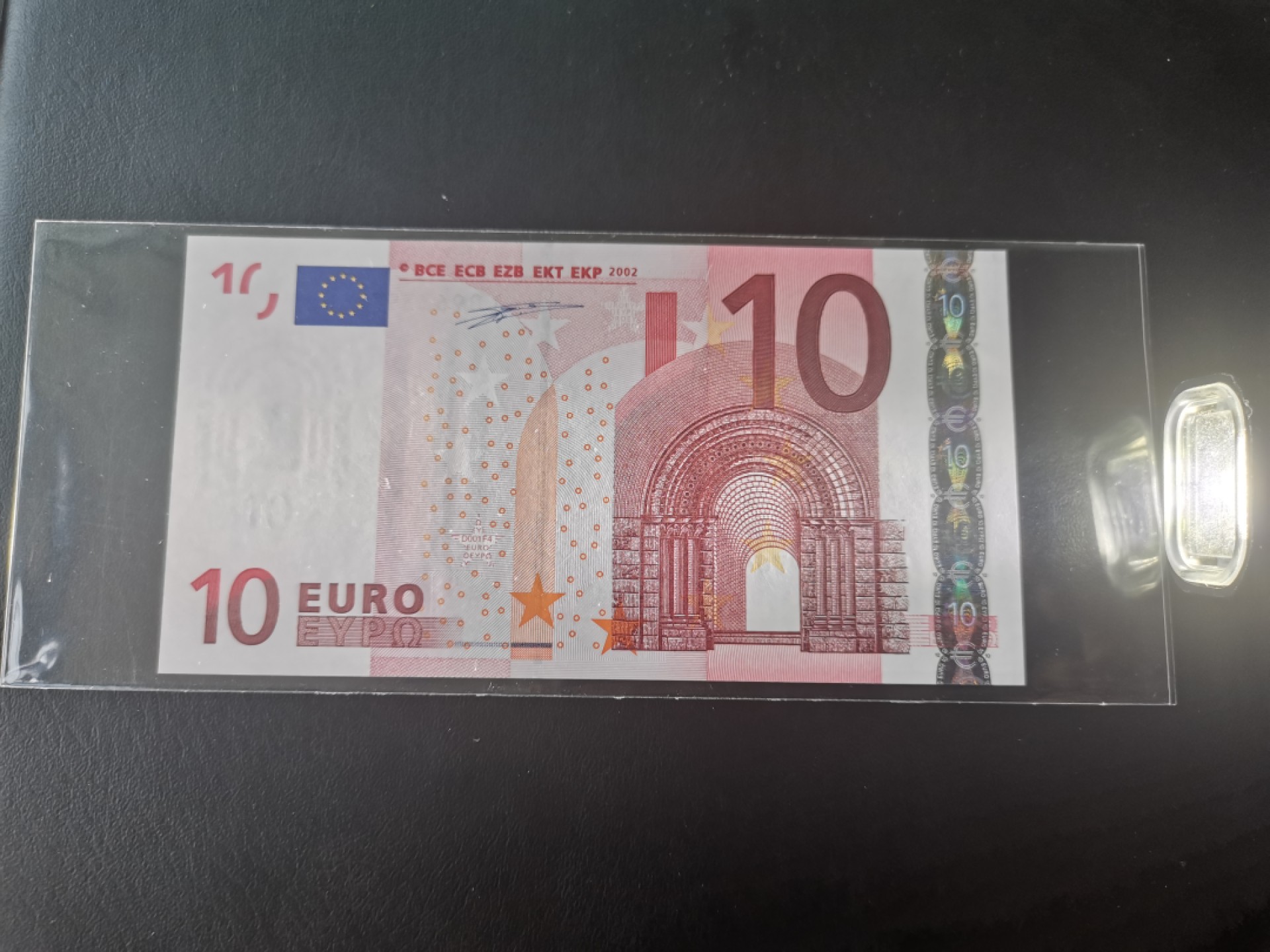 欧盟纸币Euro 一签10欧元纸币L冠芬兰版全新UNC
