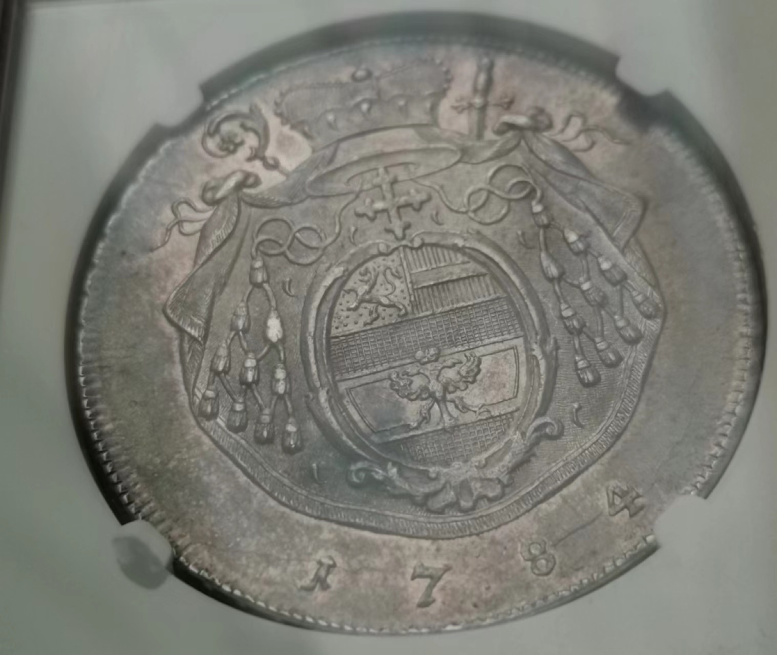 瓶子🏺第46期拍卖会 神圣罗马帝国1784年萨尔茨堡1泰勒银币（原光五彩）