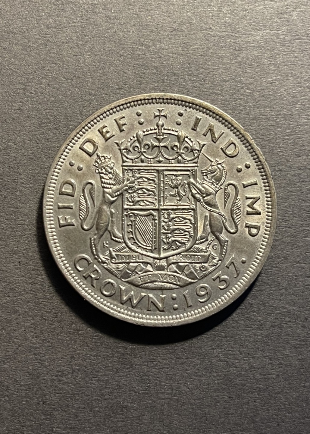 【麦克币章收藏】拍卖第一期 英国1937年登基克朗，漂亮原光