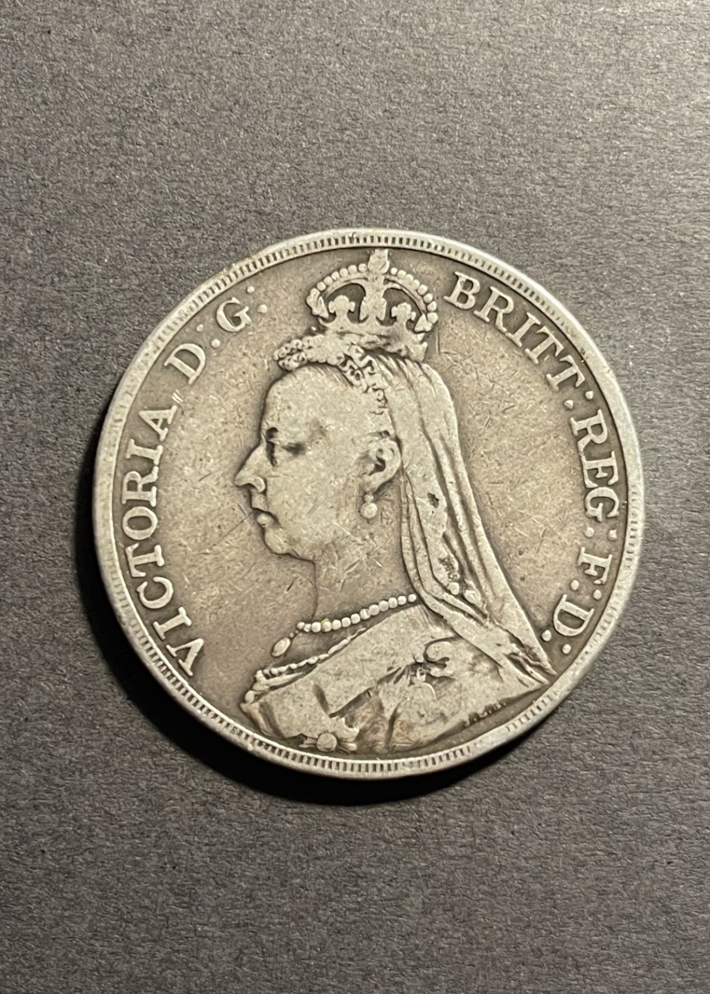 【麦克币章收藏】拍卖第一期 英国高冠马剑克朗大银币