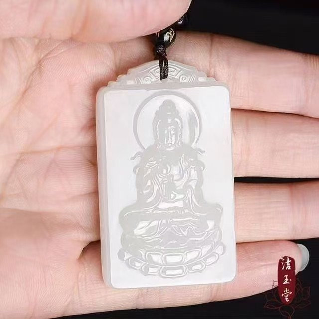 阿富汗玉玉观音 尺寸32*54mm