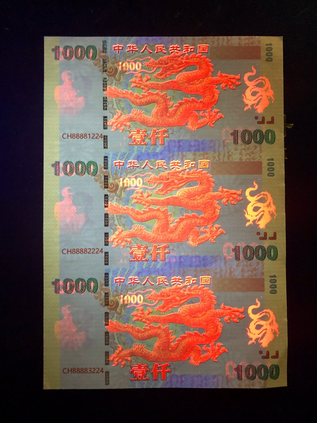 北极狼藏苑社-第25期 中华世纪千禧龙年纪念测试票