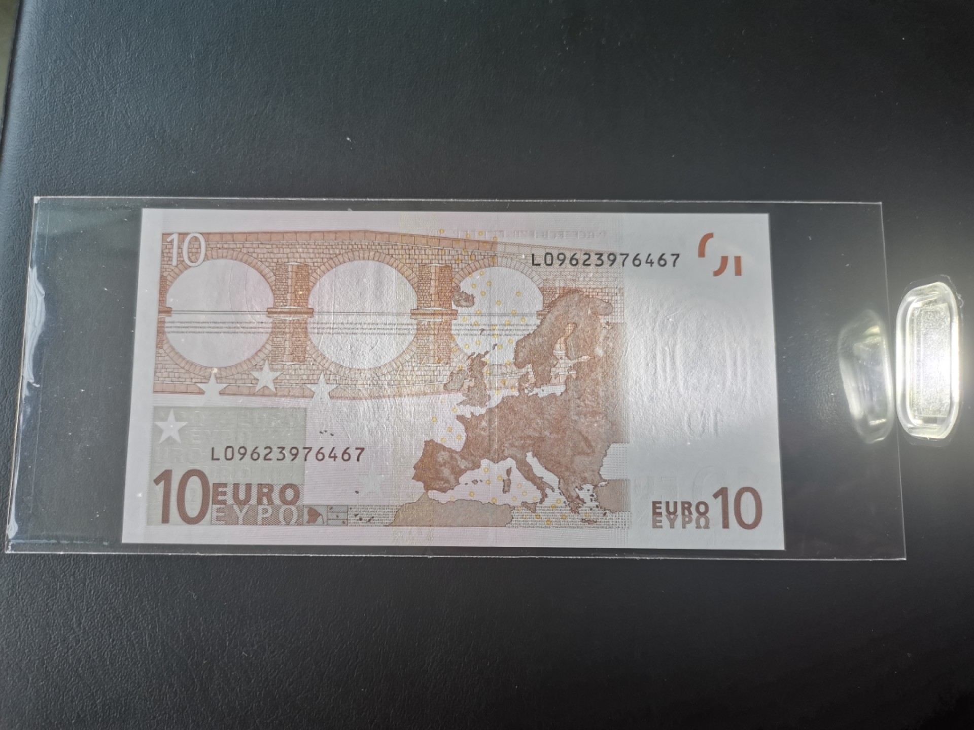 欧盟纸币Euro 一签10欧元纸币L冠芬兰版全新UNC