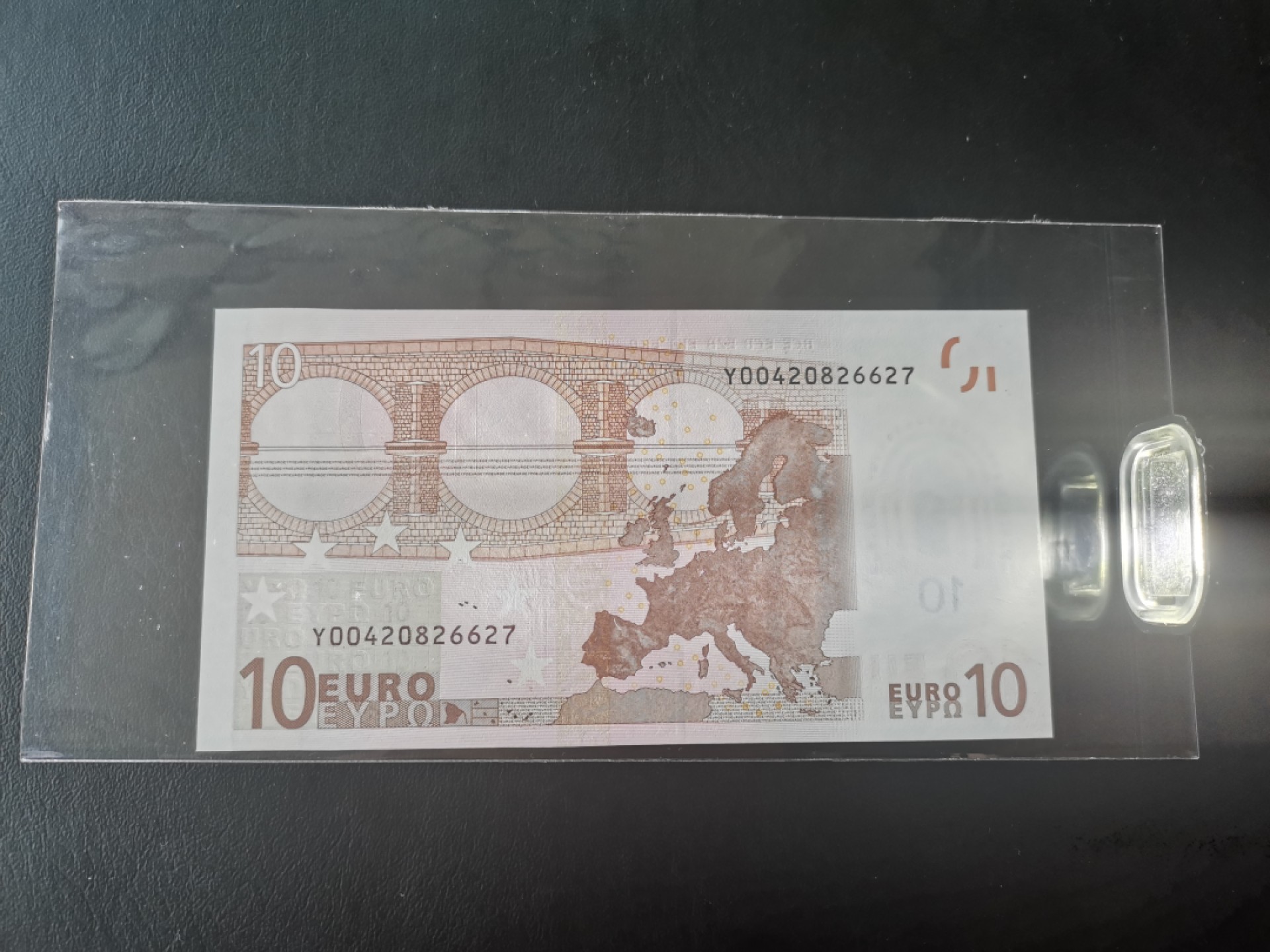 欧盟纸币Euro 一签10欧元纸币Y冠希腊版 全新UNC