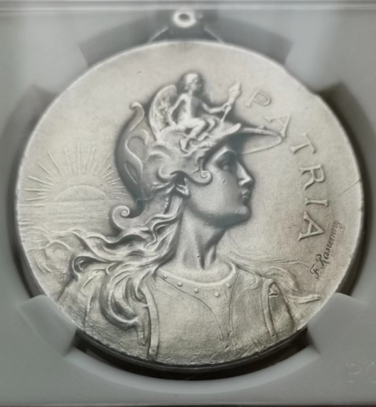 瓶子🏺第46期拍卖会 法国1905年戎装玛丽安娜银质奖章