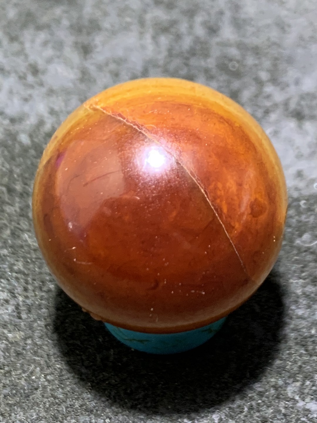 天眼高玉化缠丝玛瑙2.0通货圆珠一颗