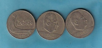 挪威1994年20克朗 背船 实物图       - 挪威1994年20克朗 背船 实物图      