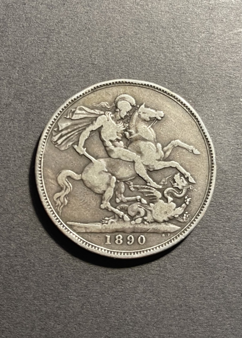 【麦克币章收藏】拍卖第一期 英国高冠马剑克朗大银币