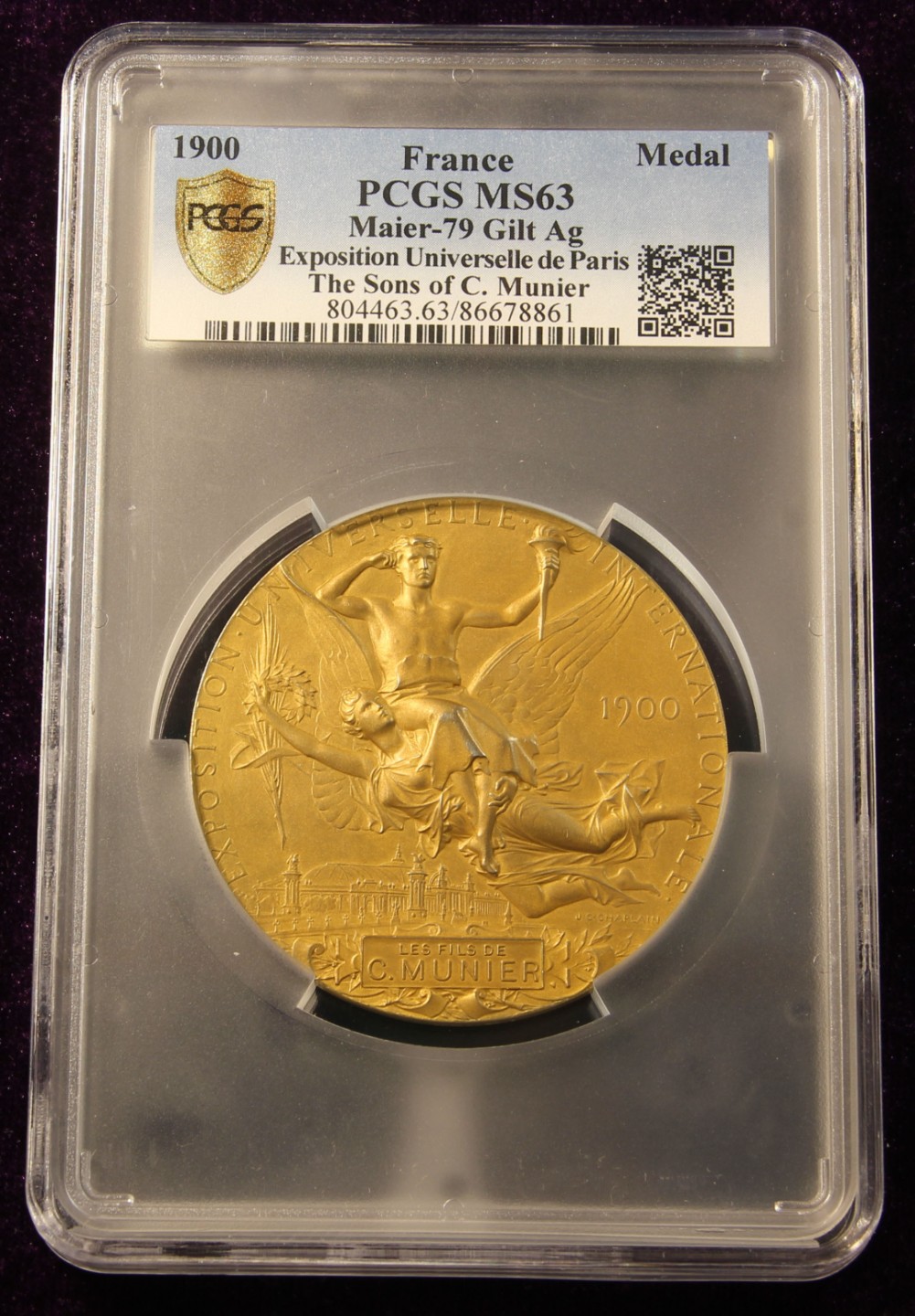 第八场：外章精选 1900年巴黎世博&奥运镀金银奖章