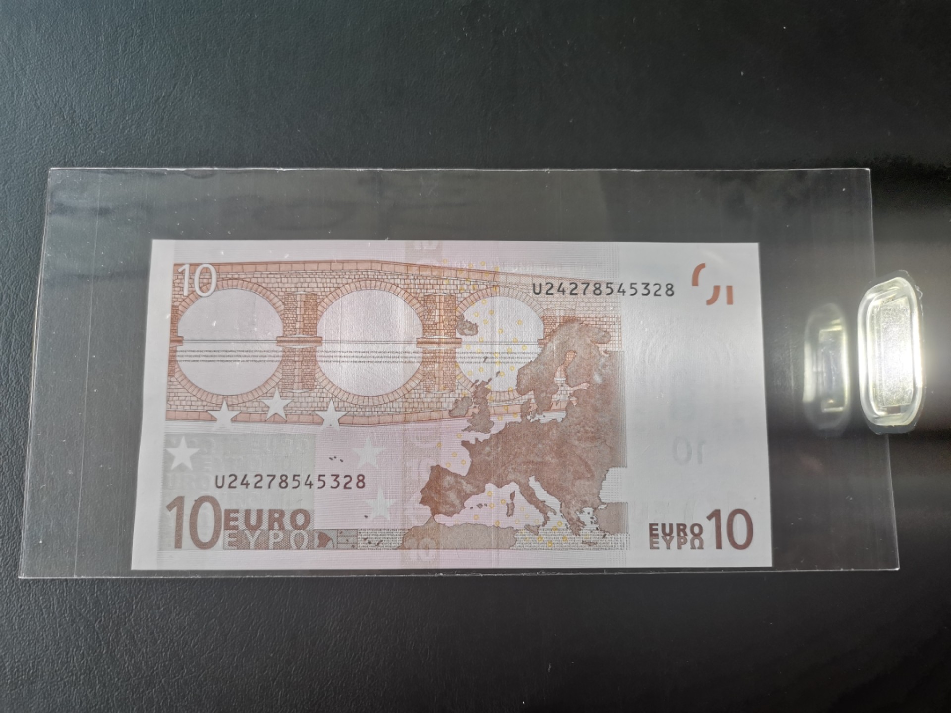 欧盟纸币Euro 一签10欧元纸币U冠法国版全新UNC