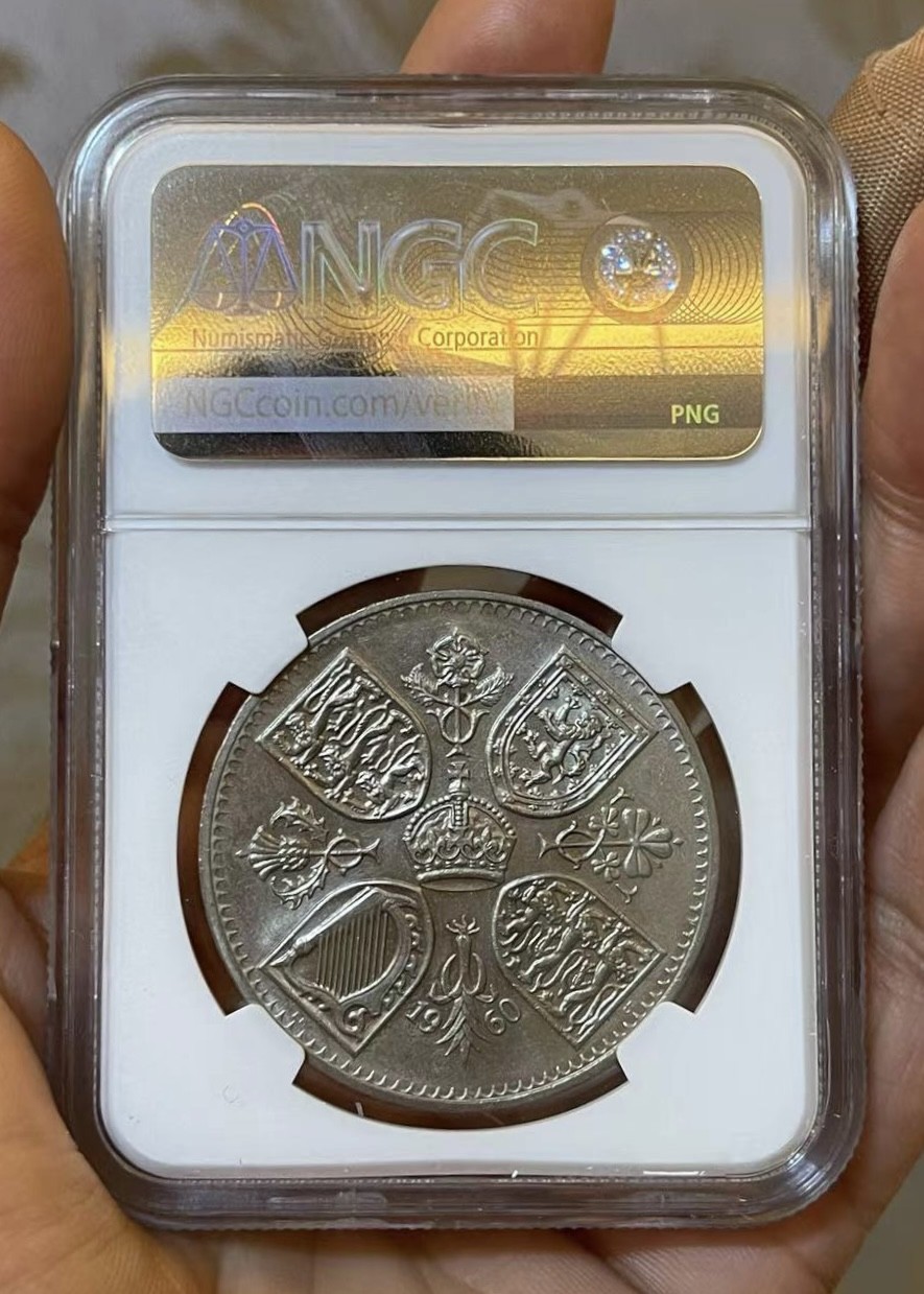 【麦克币章收藏】拍卖第一期 英国1960年英伦展销会克朗  越来越不好收的这版克朗，潜力大