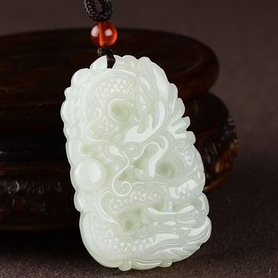 阿富汗玉生肖龙玉坠 龙行天下 - 阿富汗玉生肖龙玉坠 龙行天下