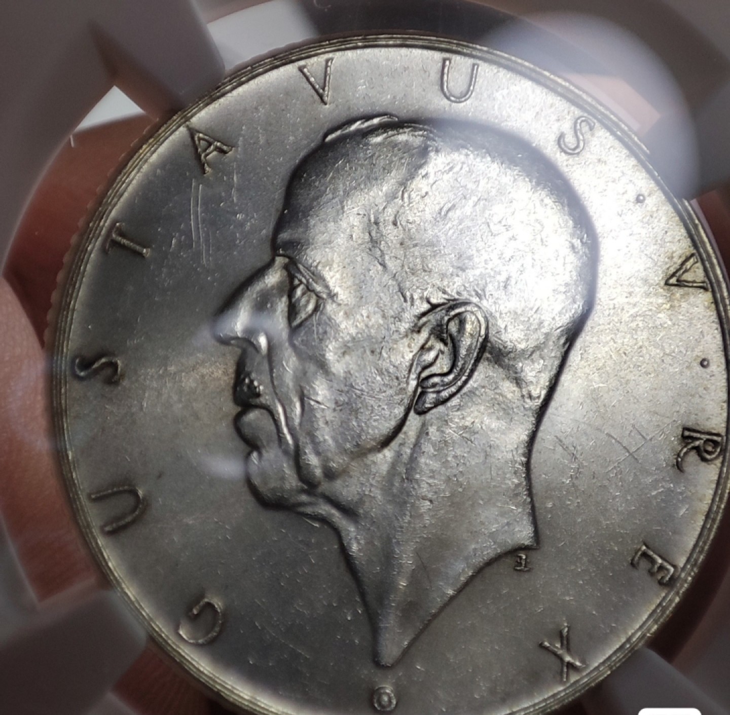 gush小明220707 瑞典1938年2克朗银币