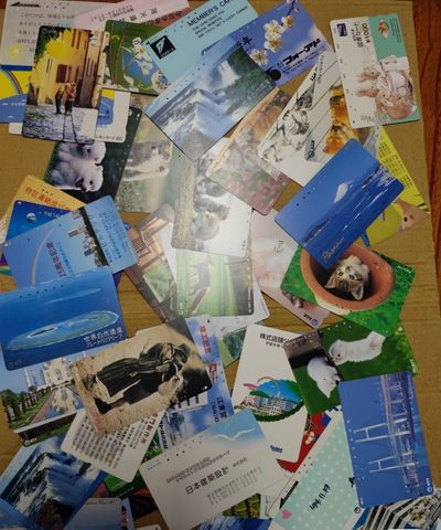 gush小明220707 五彩缤纷的日本旧电话磁卡130张不重复