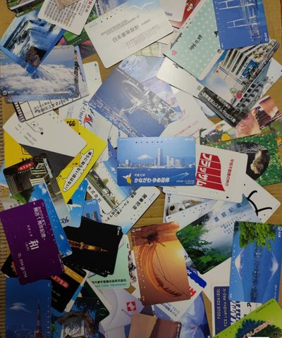 gush小明220707 五彩缤纷的日本旧电话磁卡130张不重复