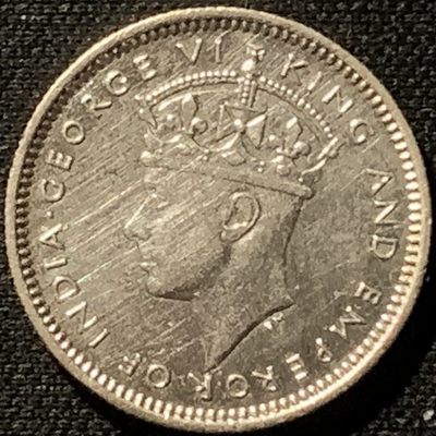 紫瑗钱币——第207期拍卖 - 马来亚 1945年 乔治六世 10分 2.71克 0.5银