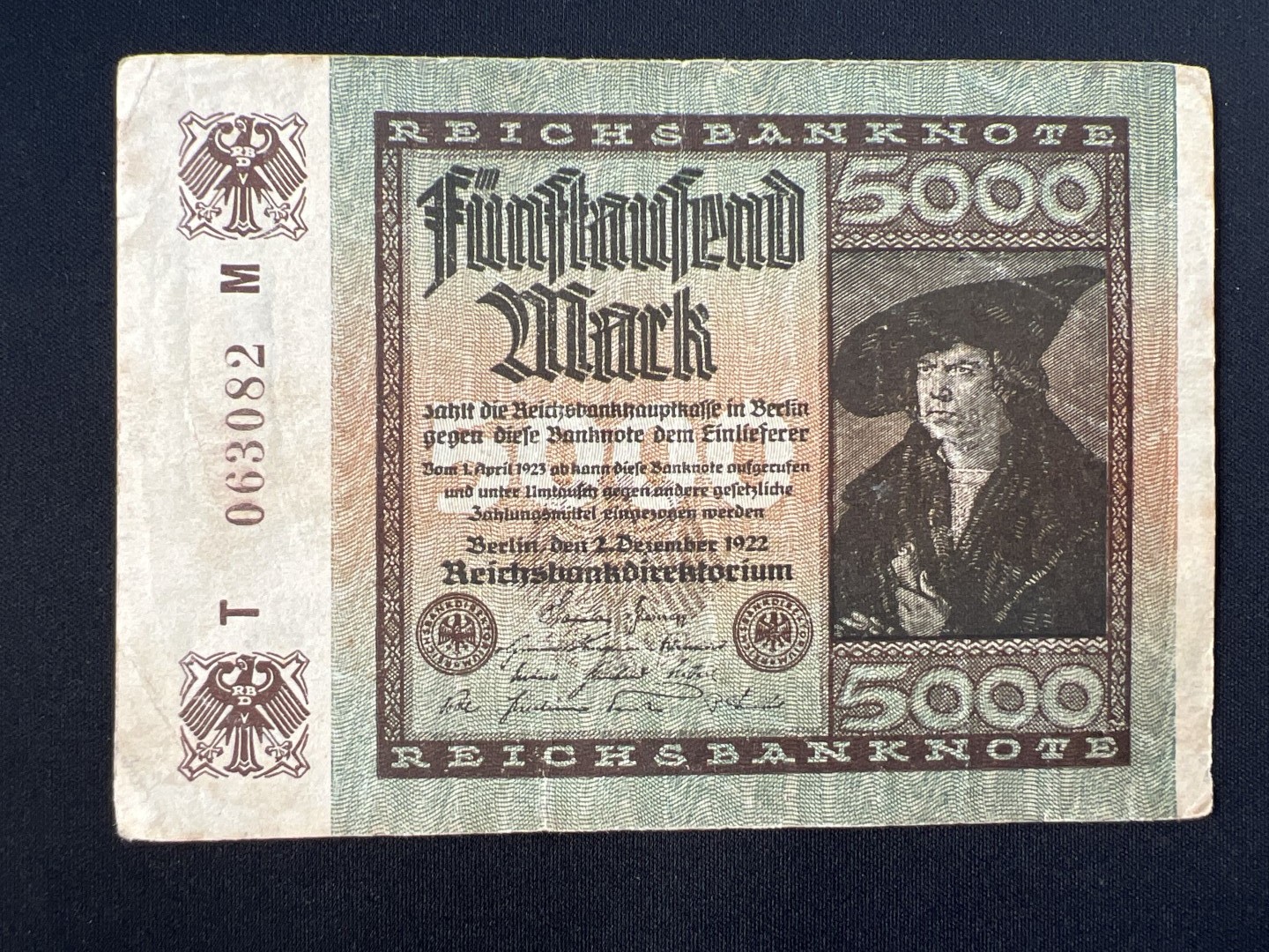 泡泡堂第十九期 世界硬币纸币专场(全场20包邮) 德国1992年5000马克