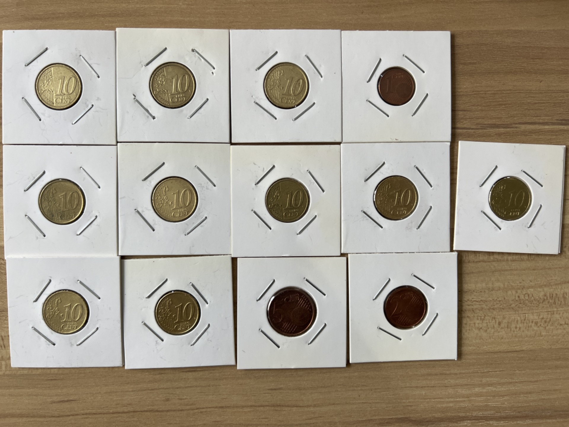 泡泡堂第十九期 世界硬币纸币专场(全场20包邮) 好品欧分不同十三个