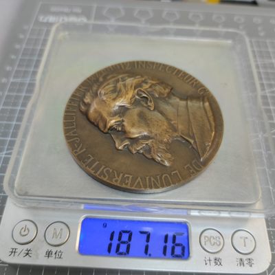 gush小明220707 1914法国大铜章教育总督促，高浮雕厚实立体