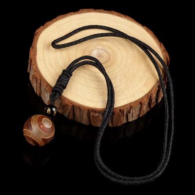 磨砂圆天珠20mm 绳长68mm - 磨砂圆天珠20mm 绳长68mm