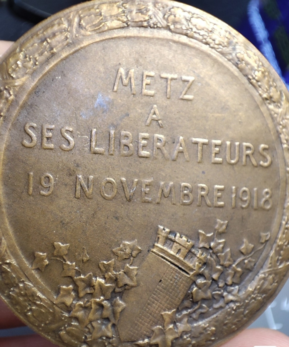gush小明220707 法国1918梅斯回归纪念铜章