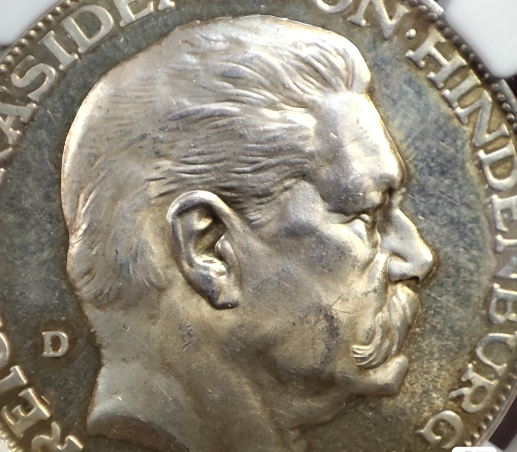 gush小明220707 卡尔戈茨入门款兴登堡大寿银章 5马克代币