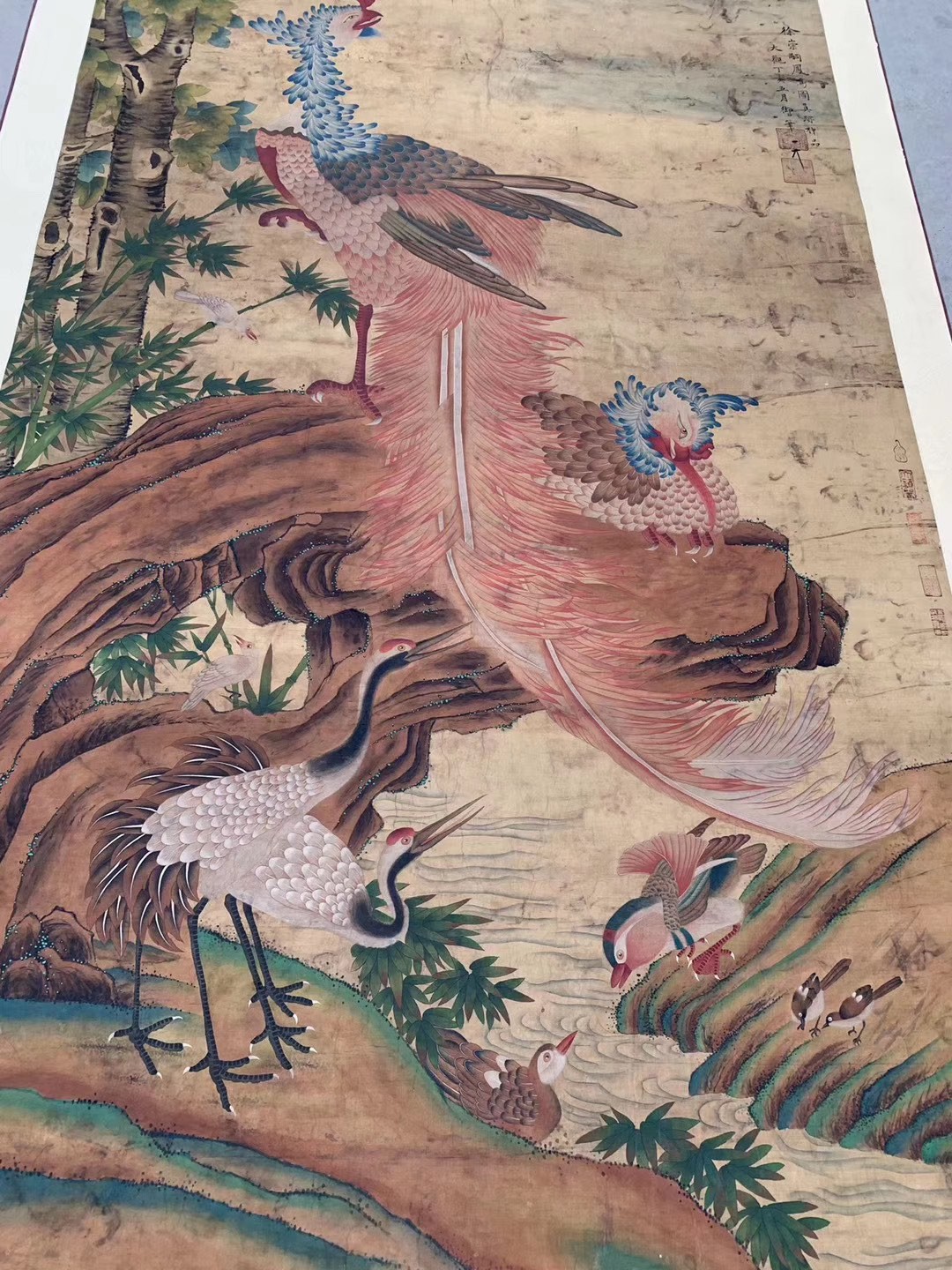 宋徽宗绢本五伦图一副