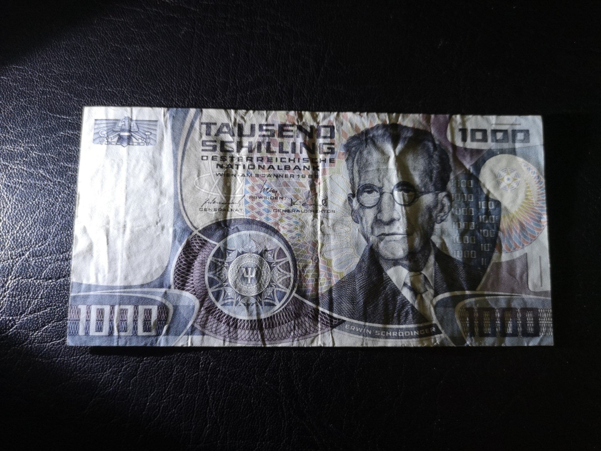 《外钞收藏家》第一百八十七期（本期71件） 1983年奥地利1000先令 薛定谔 品相如图