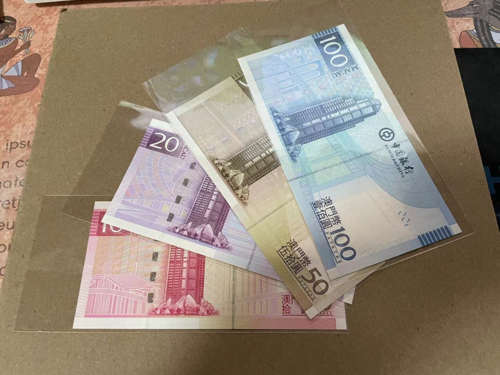 新纪元！【Blue Auction】✨世界纸币精拍第201期【精】   【一组4张】澳门 中国银行 10-100元一组 全新UNC