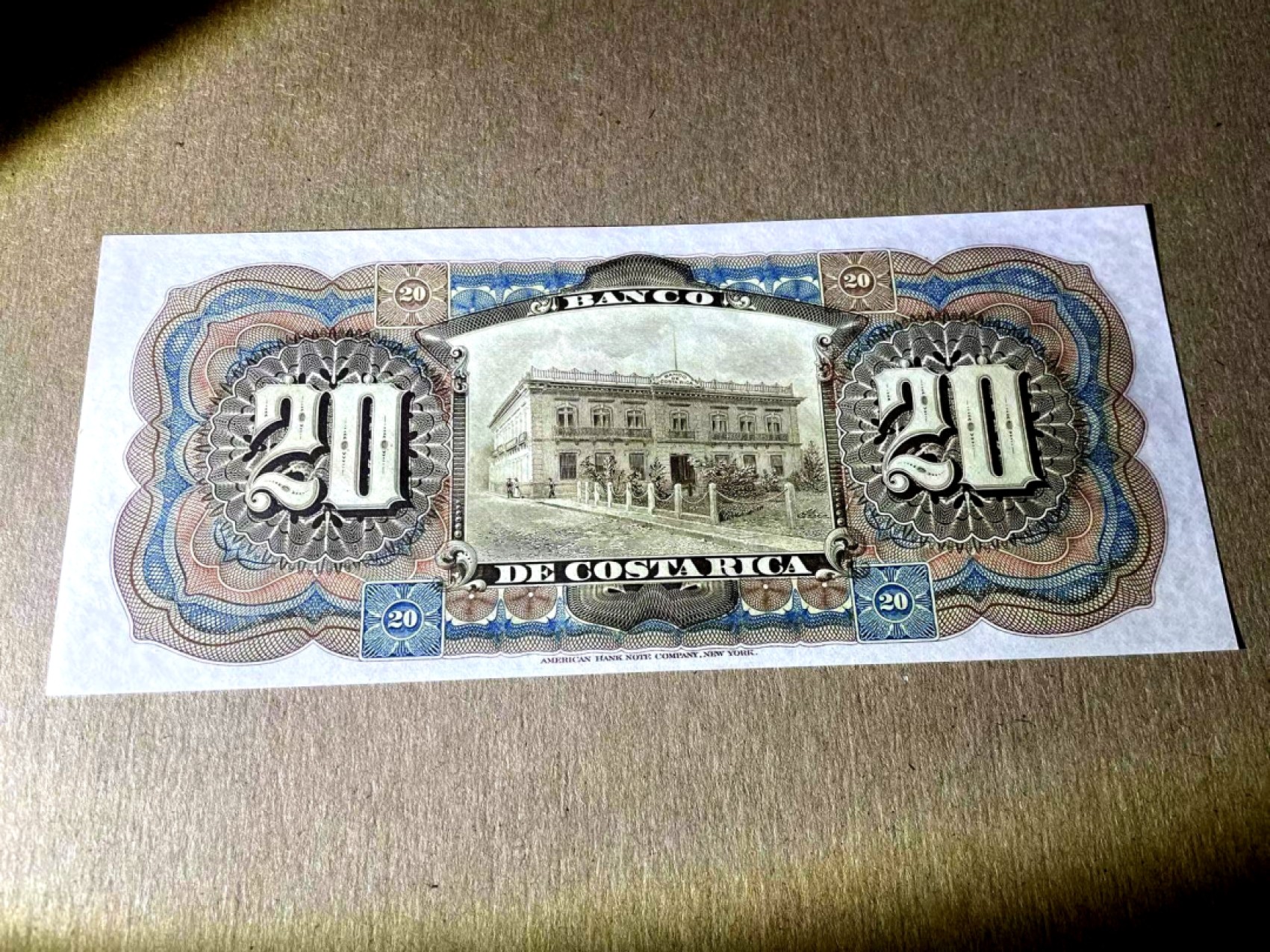 新纪元！【Blue Auction】✨世界纸币精拍第201期【精】   【百年风云】哥斯达黎加 1901-08年20克朗  矿工 美钞公司出品 雕刻精美 UNC-