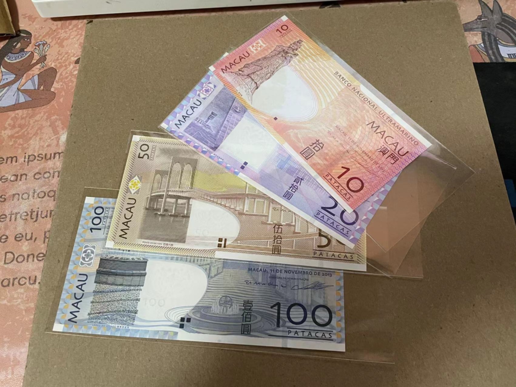 新纪元！【Blue Auction】✨世界纸币精拍第201期【精】   【一组4张】澳门 大西洋银行 10-100元一组 全新UNC